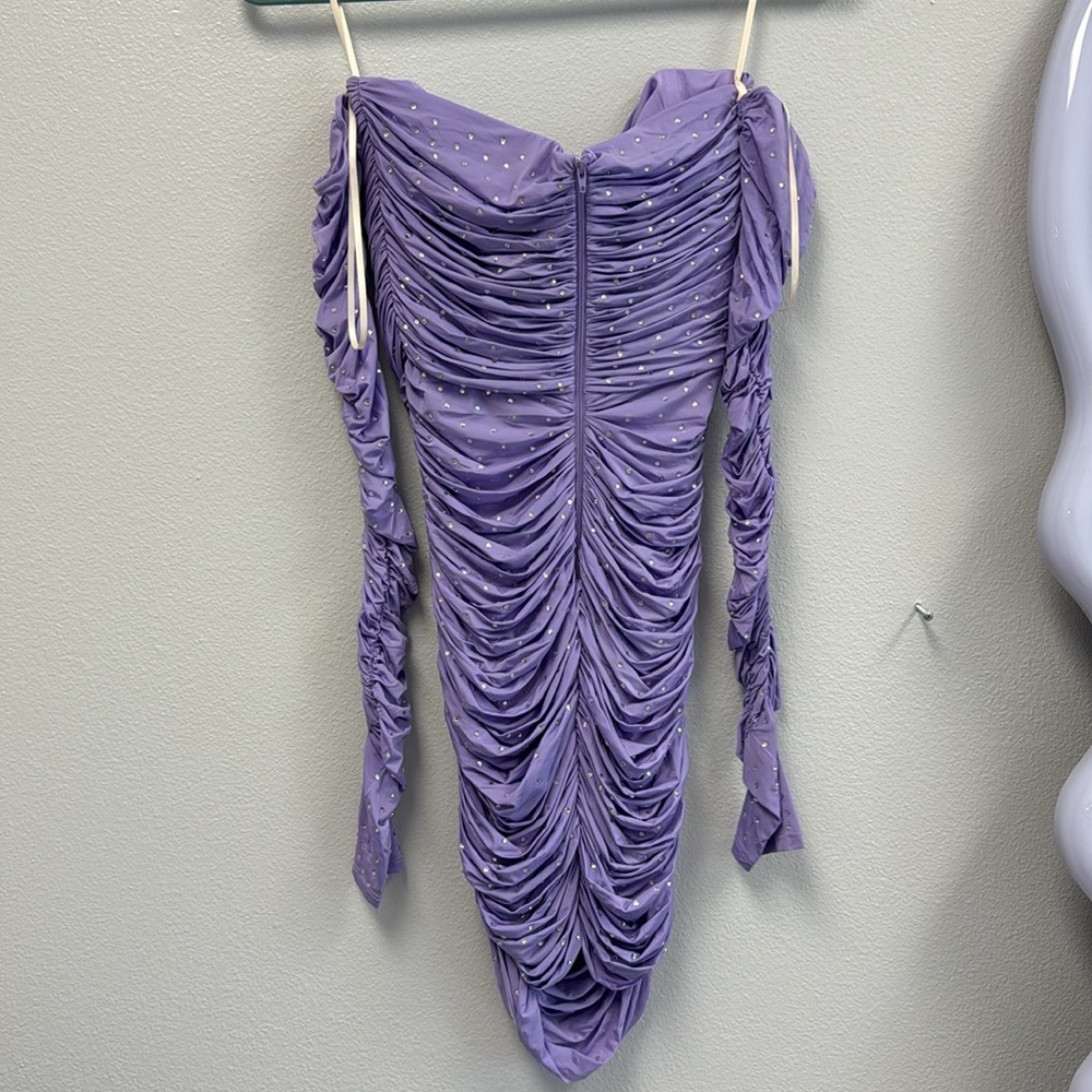 Crystal-embellished jersey minidress - Picture 10 of 11